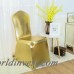 Metálico oro plata spandex brillante bronce oro plata color lycra silla cubre decoración de la boda al por mayor ali-96017333